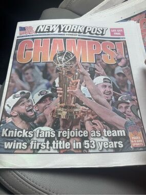 New York Knicks New York post rare